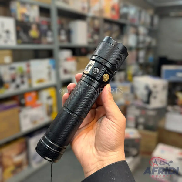 COBA Aluminum 2KM Powerful Flashlight with Side Lamp